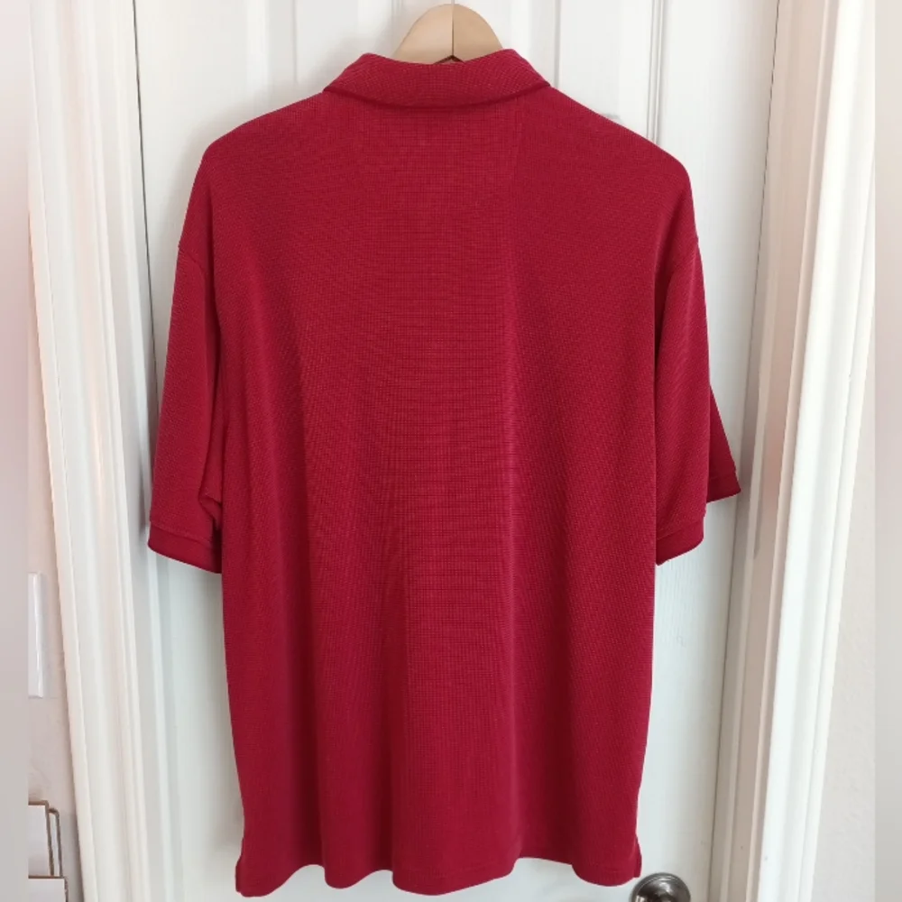 Men's Tommy Bahama Red Polo Shirt With Logo Size XL - Picture 7 of 7